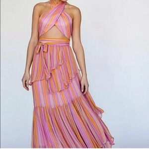 Free People Sunshine Rainbow Stripe top